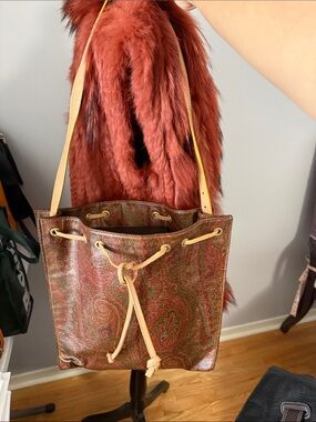 Authentic Vintage Etro  Paisley bucket Bag